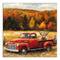 Fall Red Truck Highland 16" x 16" Canvas Wall Art